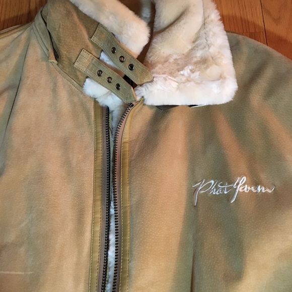 Phat Farm suede leather jacket size 6x - Picture 2 of 5